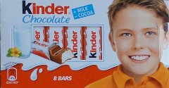 Kinder Chocolate zolta milk cocoa 71 kcal